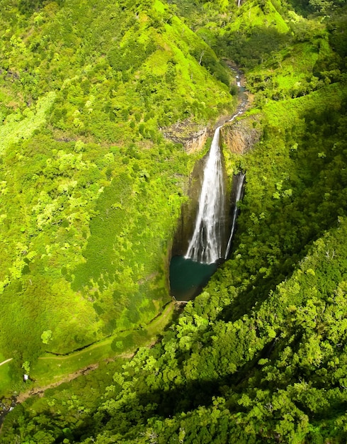 Manawaiopuna-watervallen in Kauai