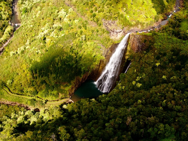 Manawaiopuna-watervallen in Kauai
