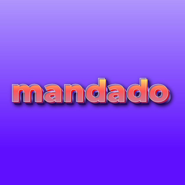 Mandadotext effect jpg gradient purple background card photo