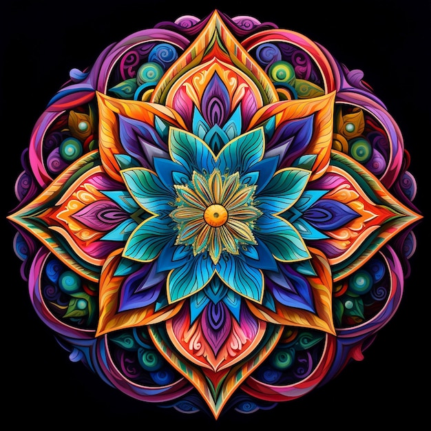 Mandala art colourfull