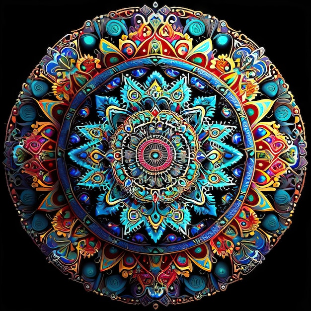 Foto design colorato mandala