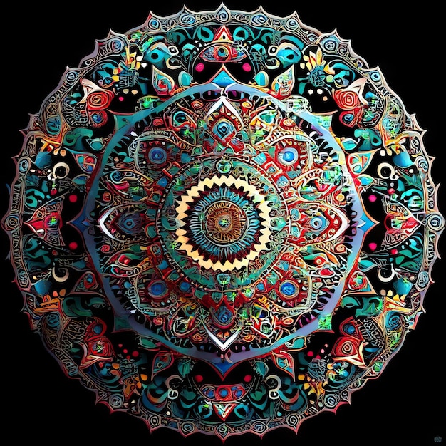 Mandala colored design