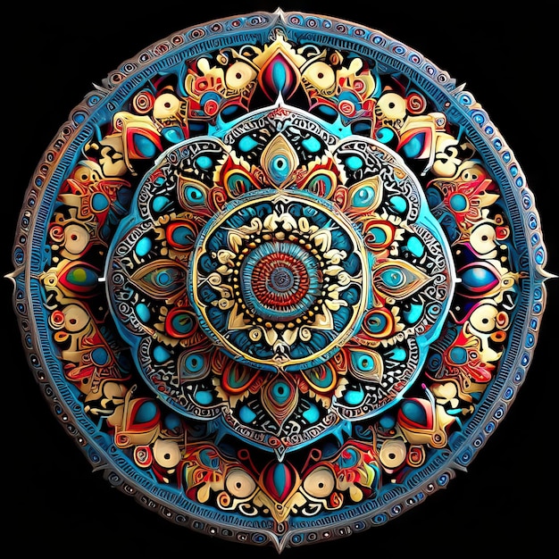 Mandala colored design