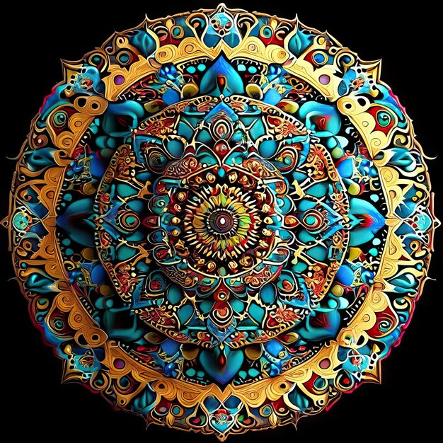 Foto design colorato mandala