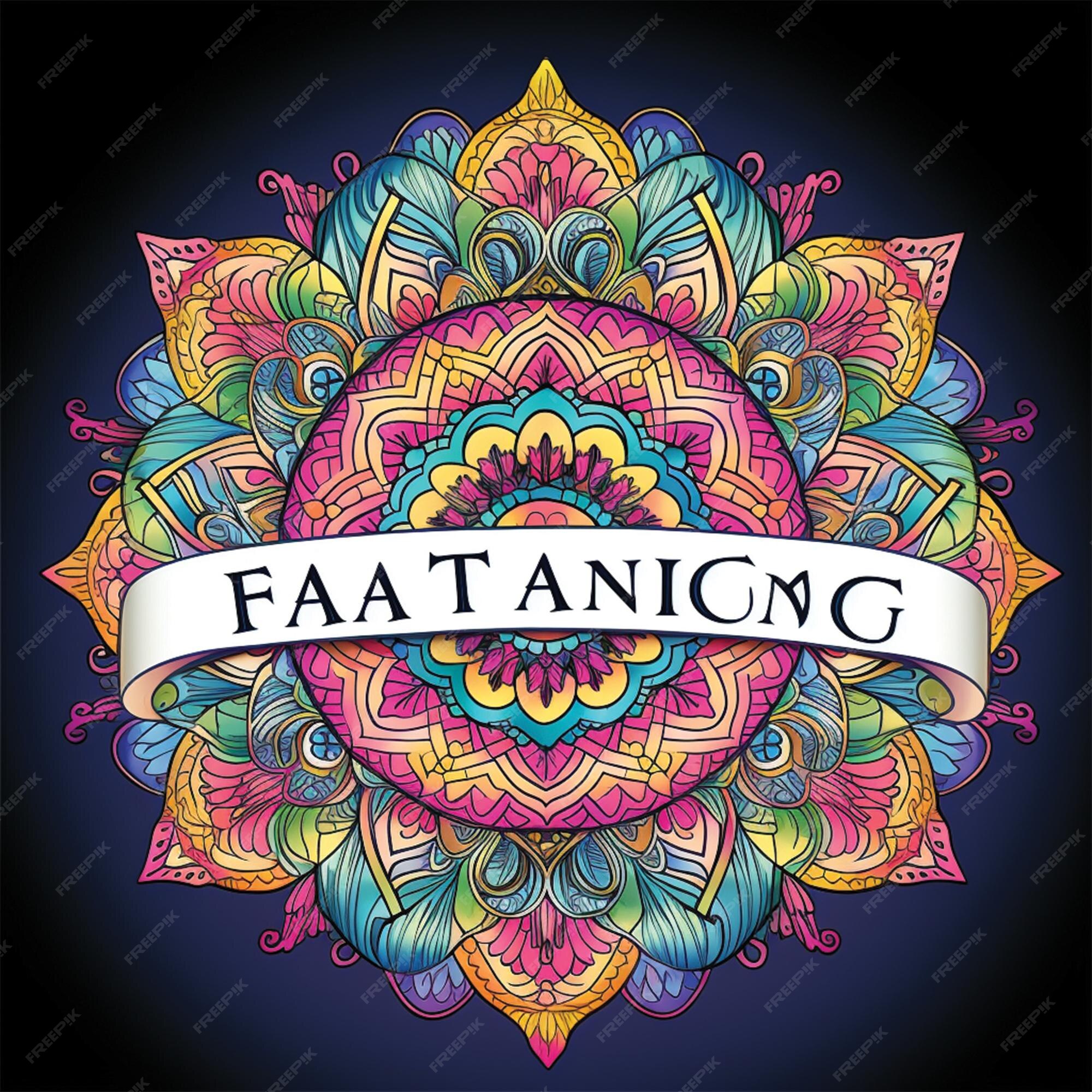 Premium AI Image | Mandala coloring book cover page