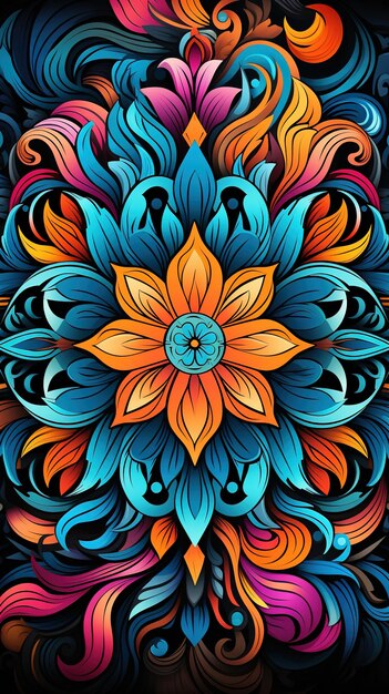 Mandala design concept a beautiful illustration for rangoli