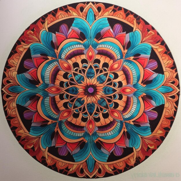 Foto mandala-illustratie