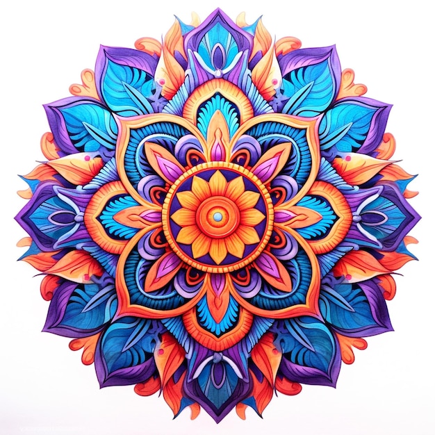 Foto mandala-illustratie