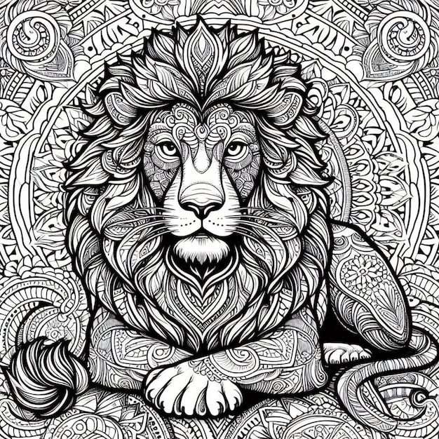 Mandala Lion