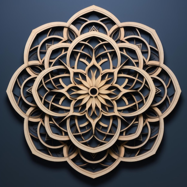 Mandala Magic Exquisite Laser Cut Geometric Layers Embrace the Absence of Flowers