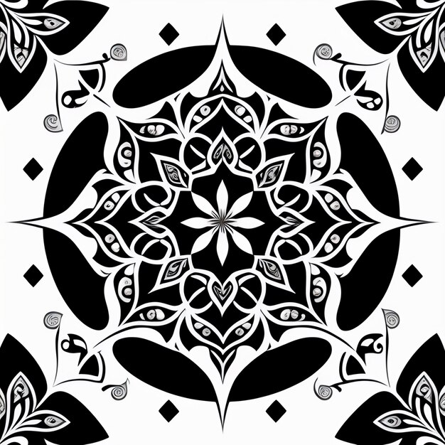 Mandala ontwerp islamitische achtergrond en Mandala gratis afbeelding