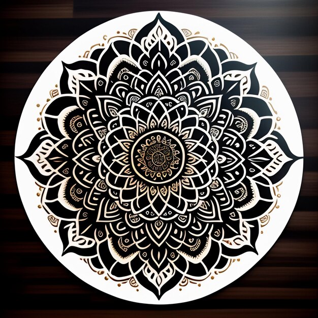 Mandala ontwerp islamitische achtergrond en Mandala gratis afbeelding