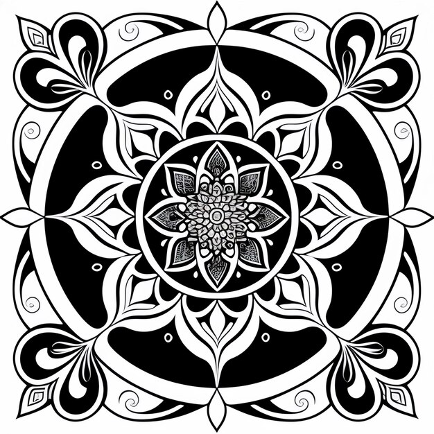 Mandala ontwerp islamitische achtergrond en Mandala gratis afbeelding
