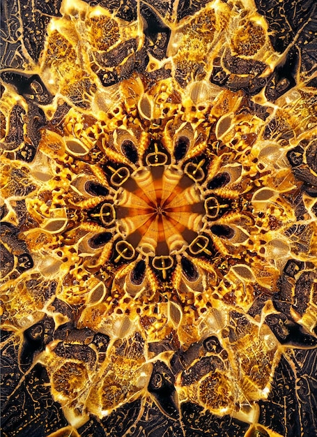 Foto mandala-patroon ontwerp