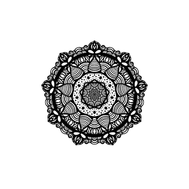 手描きの曼荼羅オリエンタルパターンコンセプト曼荼羅パターンデザインリラックスと瞑想
