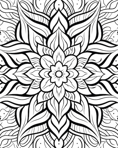 mandala pattern with ornamental sheet