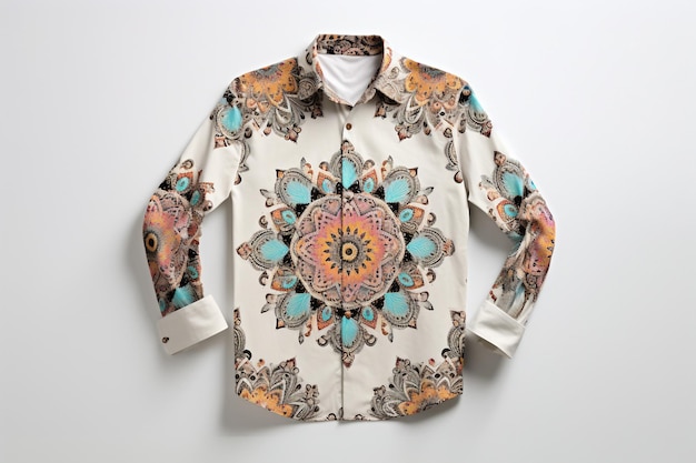 Mandala Print Shirt Fashion