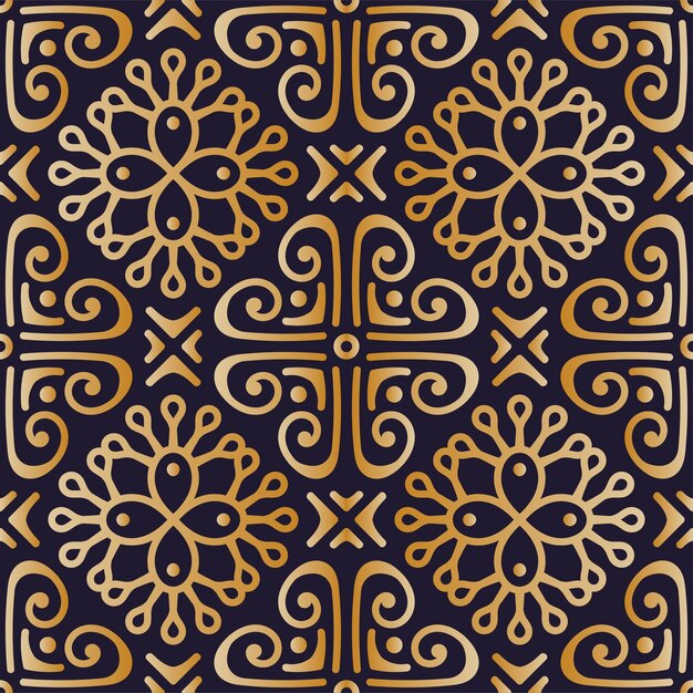 マンダラ・シームレス・パターン (Mandala Seamless Pattern) マンダラのシームレスパターンをデザインする