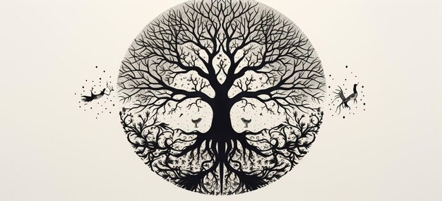 Photo mandala tree design