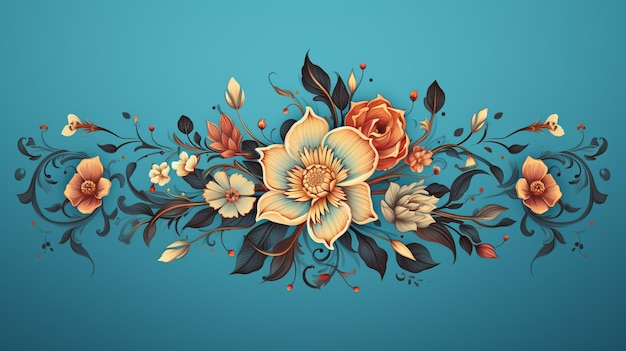 Мандала с цветочным рисунком светлого цвета цветочный