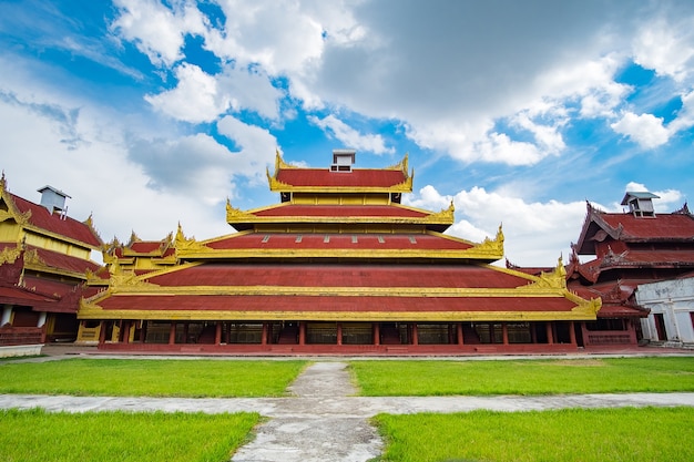 Mandalay Palace, located in Mandalay, Myanmar