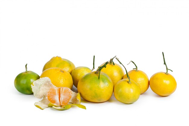 Mandarin isolated on white background