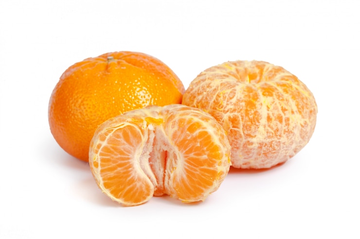 Photo mandarin isolated on white background