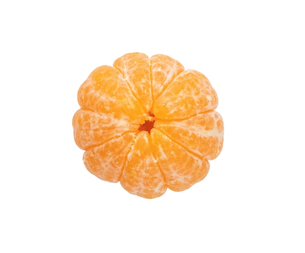 만다린 오렌지 과일이나 흰색 배경에 분리된 감귤. 신선한 만다린 패턴입니다.