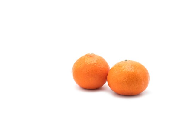 Mandarine orange isolated on white background