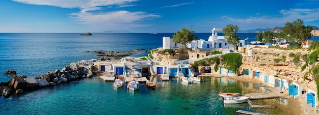 Mandrakia village in milos island greece