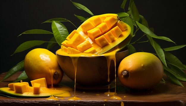 Foto intestino di mango