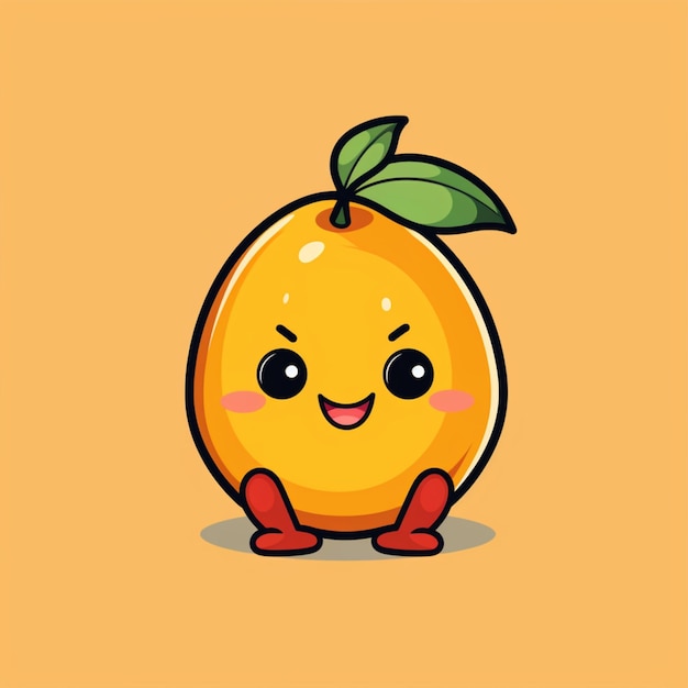 mango cartoon logo