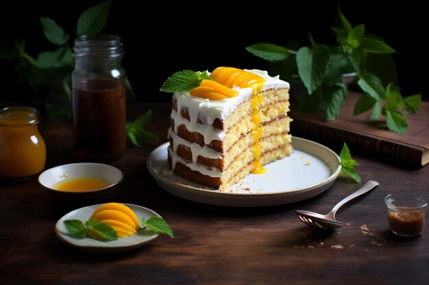 Photo mango coconut cake