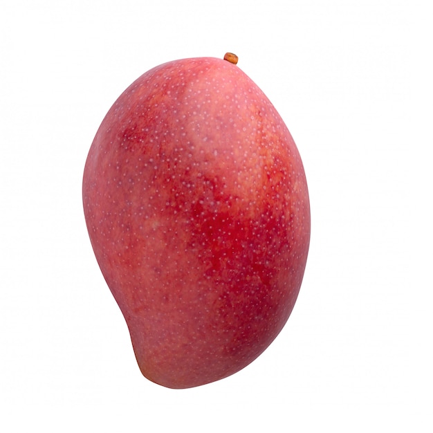 Frutta del mango isolata su una priorità bassa bianca