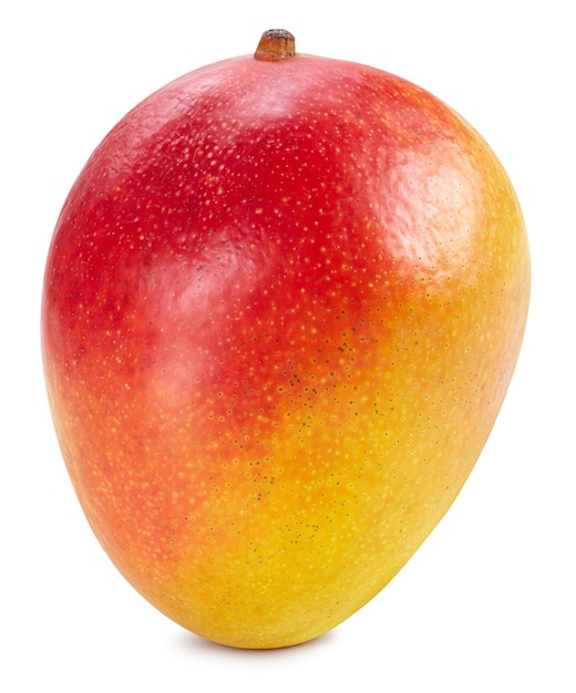 Mango geïsoleerd op een witte achtergrond. Rijpe mango.