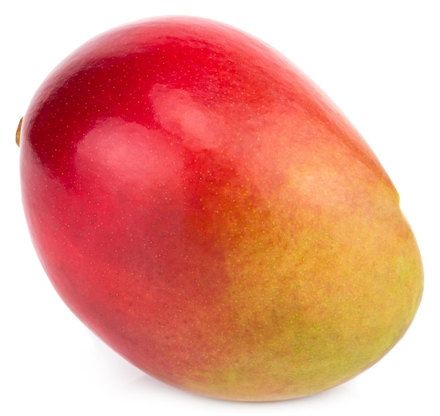 Mango geïsoleerd op een witte achtergrond Uitknippad.