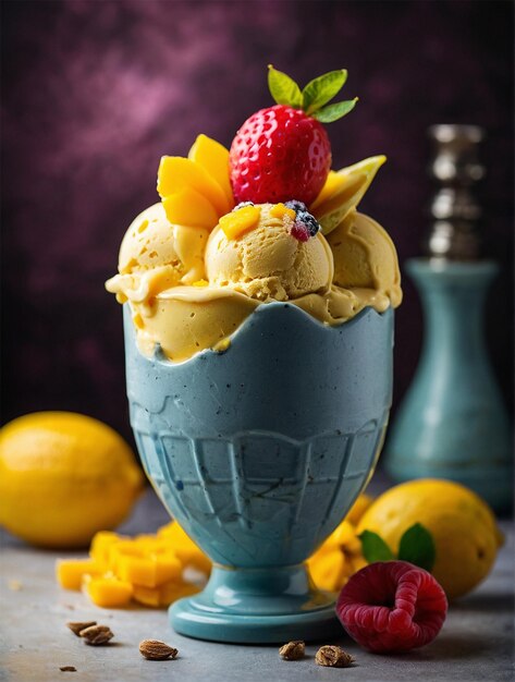 Photo mango icecream