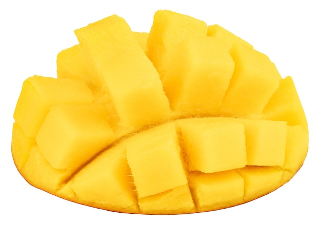 Mango isolated on white background, top view.