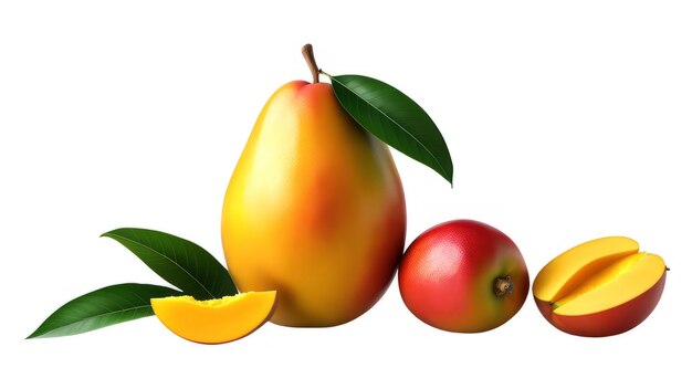 mango on isolated White background