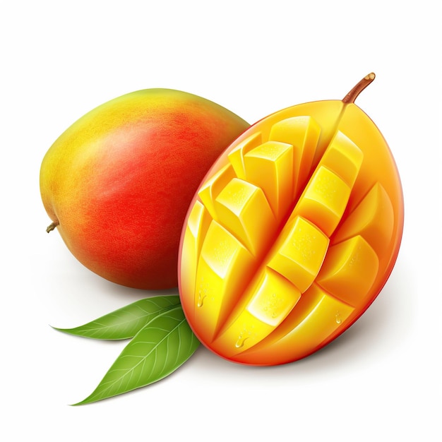 mango isolated on white background