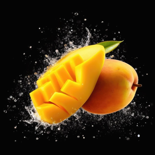 mango juice splash