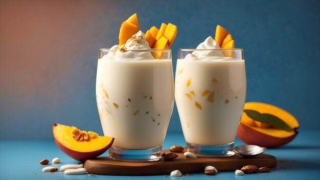 Photo mango lassi yogurt