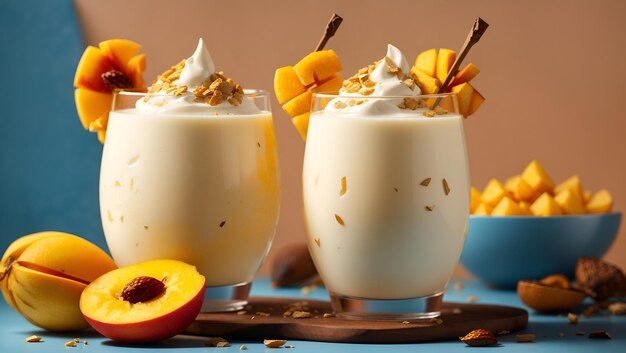 Photo mango lassi yogurt