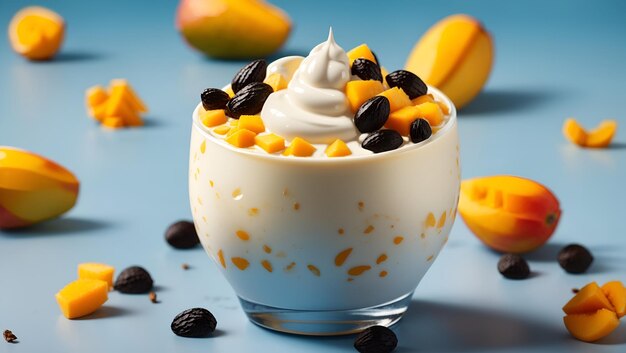 Photo mango lassi yogurt