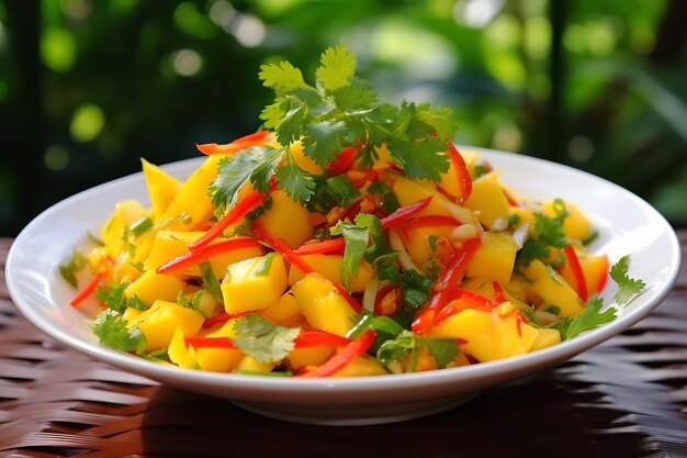 Photo mango salad recipe