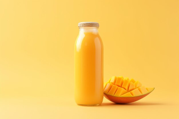 Mango sap in fles van voren