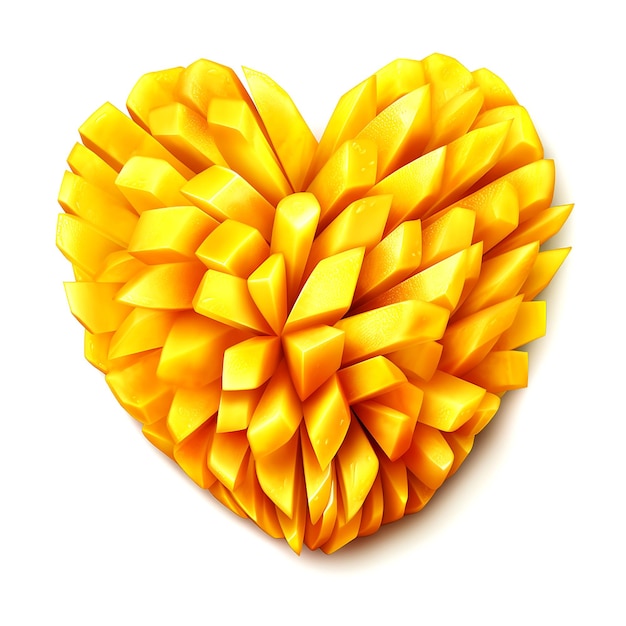 Mango shape of a heart