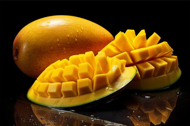 Mango and slice