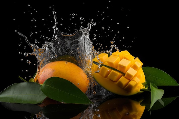 Mango slices Generate Ai