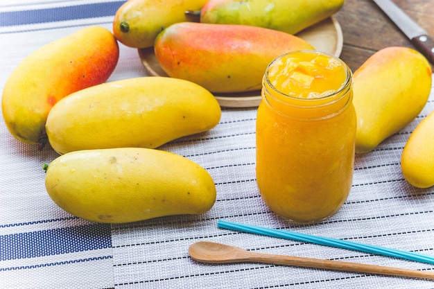 Foto mango smoothies drank